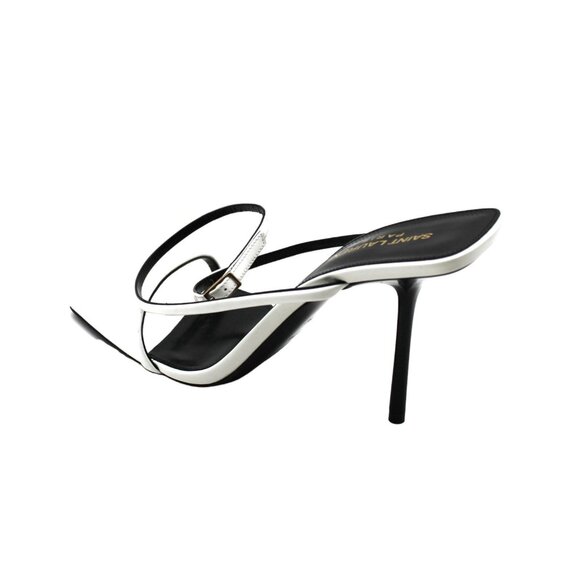 Saint Laurent Women's Nuit Square Toe High Heel Sandals - Picture 11 of 16